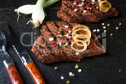 grilled steaks