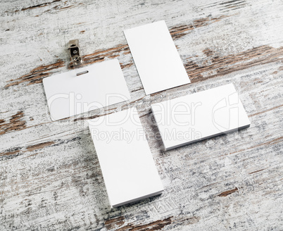 Badge and business cards