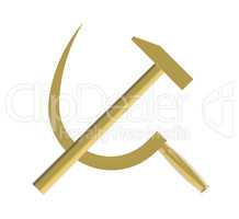 Hammer and sickle, 3d render