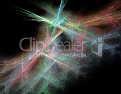 image of one Digital Fractal on Black Color image of one Digital Fractal on Black Color