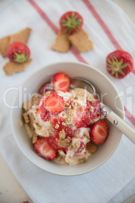 Erdbeer Käsekuchen Eiscreme