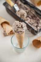 Haselnuss Schokoladen Eiscreme