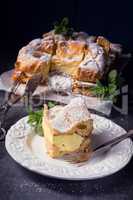 Karpatka is a traditional Polish cream pie