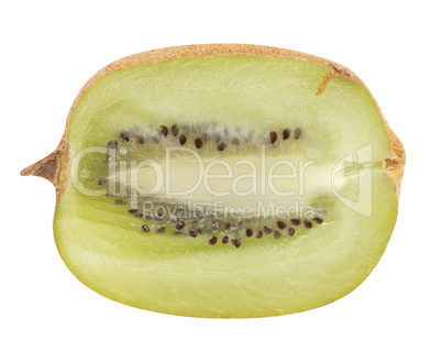 raw kiwi isolated on white