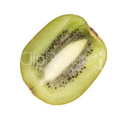 raw kiwi isolated on white