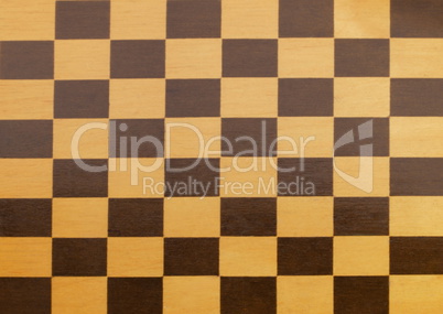 wooden empty chessboard isolated