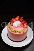 Strawberry mousse cake