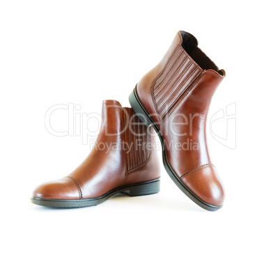 pair women's leather boots