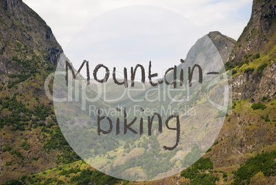 Valley And Mountain, Norway, Text Mountainbiking