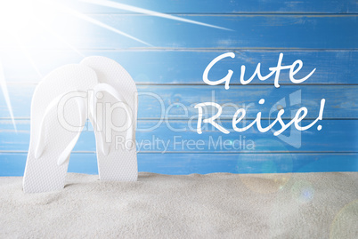Sunny Summer Background, Gute Reise Means Good Trip