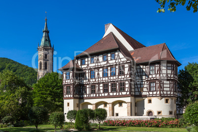 Castle and church in Bad Urach