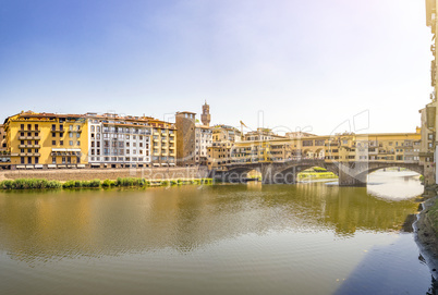 Medieval stone bridge Ponte Vecchio