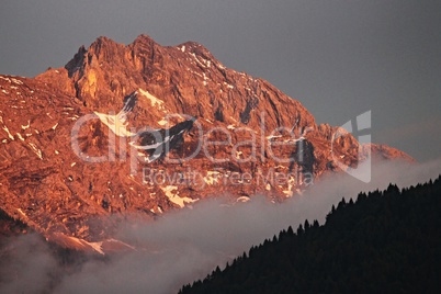 Abendlicht in den Alpen