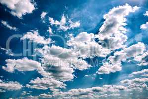 blue sky with white clouds