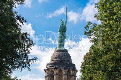 Hermannsdenkmal im Teutoburger Wald in Deutschland.