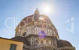 The famous Brunelleschi's dome of the Cathedral in Florence