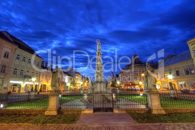 Statue of Immaculata in Kosice, Slovakia, HDR