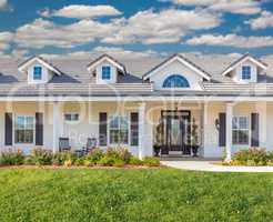 Beautiful Custom Built Home Facade and Yard.