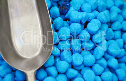 blue sugar candies