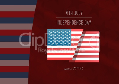 Composite image of the independence day