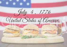 Independence Day declaration with Burgers