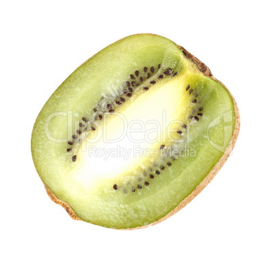 raw kiwi isolated on white