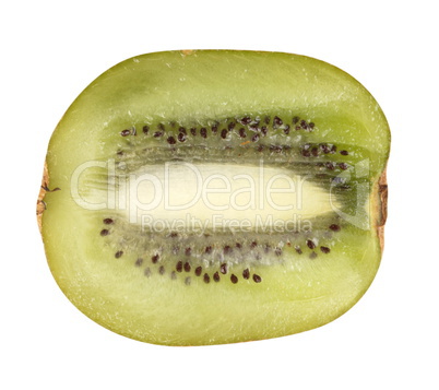 raw kiwi isolated on white