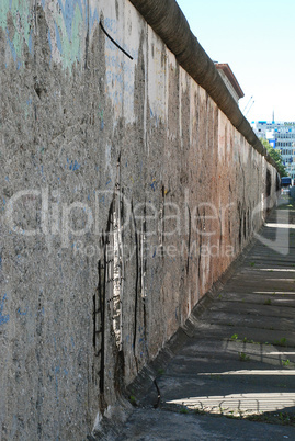 Original part of the Berlin wall, Niederkirchnerstrasse, Berlin