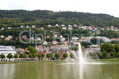 Lille Lungegardsvannet is a  lake in the centre of Bergen
