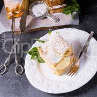 Karpatka is a traditional Polish cream pie