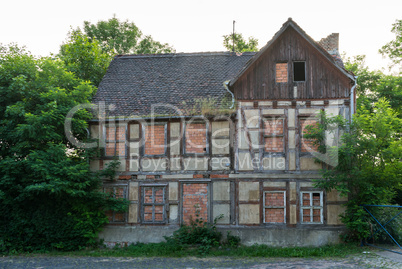 decayed half-timbered house