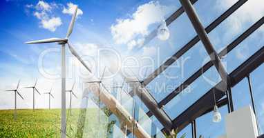Wind turbines and window transition