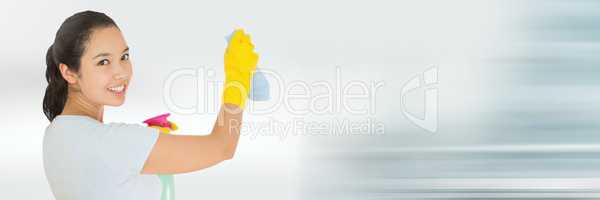Cleaner with bright background