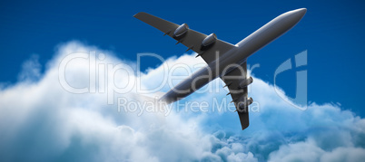 Composite 3d image of airplane