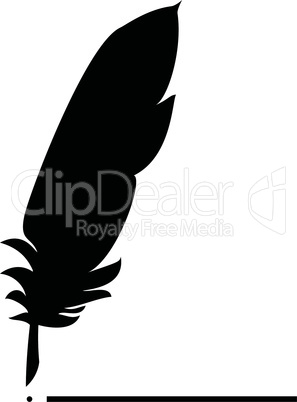 Feather  the black color icon .