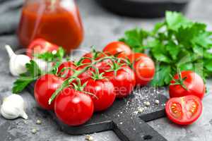 Tomatoes and tomato sauce