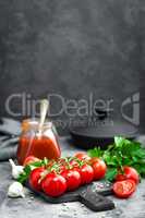 Tomatoes and tomato sauce