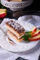 Apple cream cake