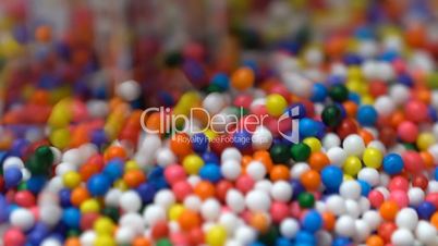 Colorful sprinkles sugar background