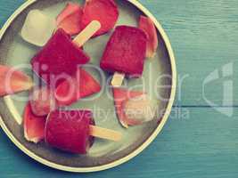 Fruity red water ice