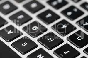 Laptop computer keyboard
