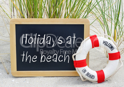 Holidays at the beach - welcome on board