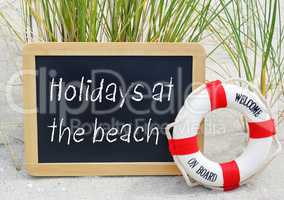 Holidays at the beach - welcome on board