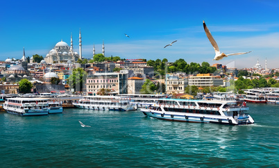 Boats in Istanbul