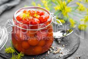 Marinated tomatoes