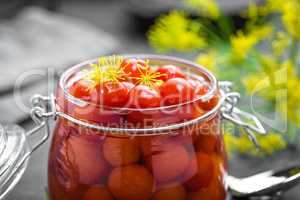 Marinated tomatoes