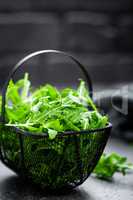 Arugula leaves, rucola