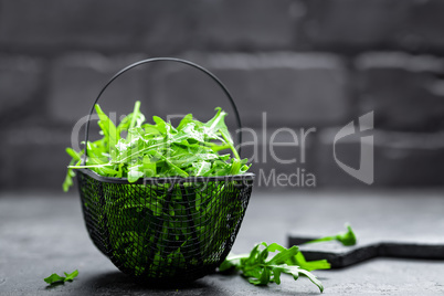 Arugula leaves, rucola