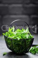 Arugula leaves, rucola