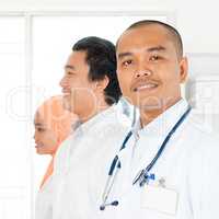Asian medical team portrait